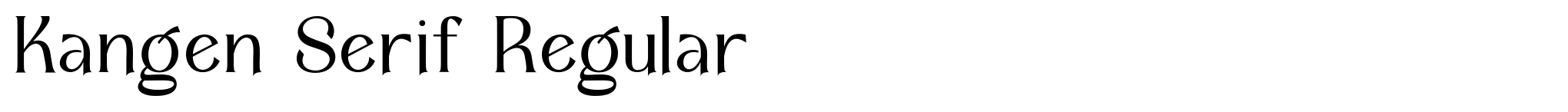 Kangen Serif Regular image